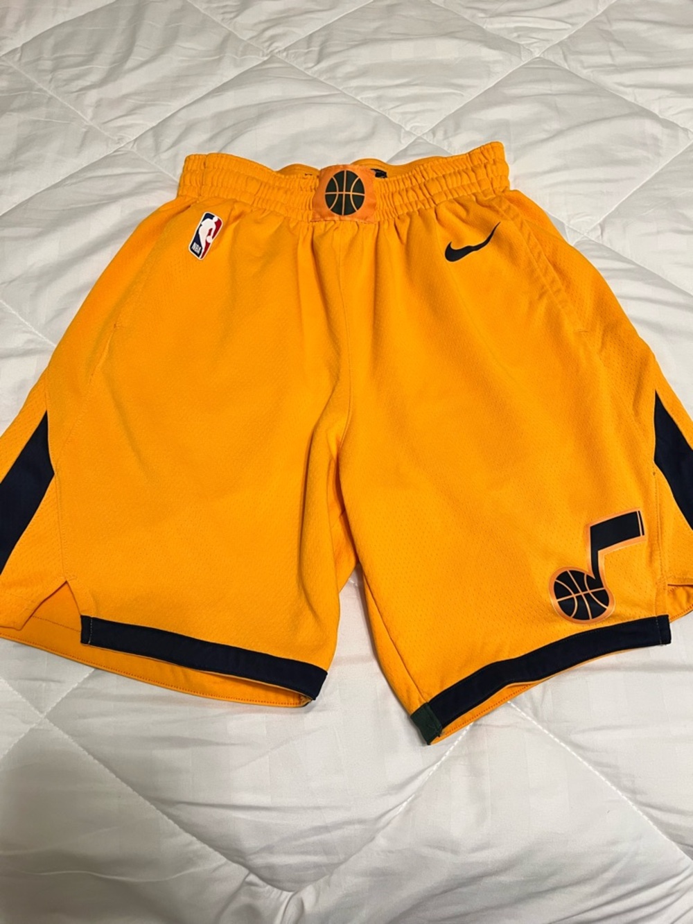 NBA Gold/Black Utah Jazz Basketball Shorts